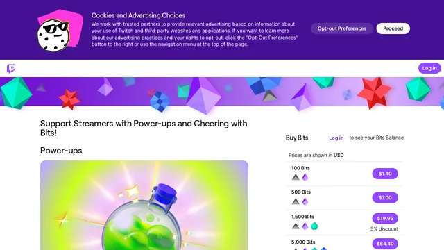 Screenshot of bits.twitch.tv on port 443