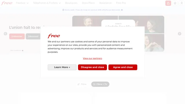 Screenshot of free.fr on port 443