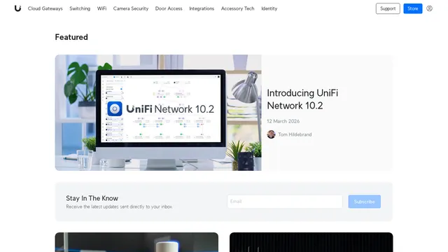 Screenshot of blog.ui.com on port 443