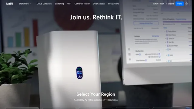 Screenshot of careers.ui.com on port 443