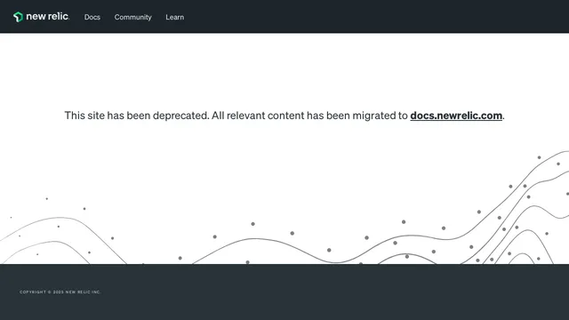 Screenshot of dev.newrelic.com on port 443