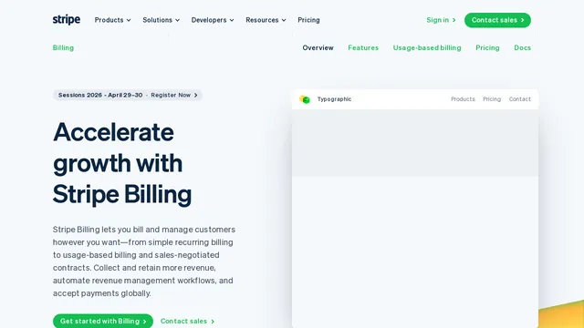 Screenshot of billing.stripe.com on port 443