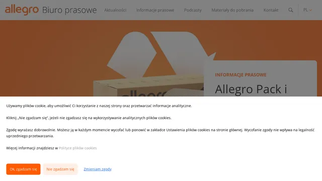 Screenshot of media.allegro.pl on port 443