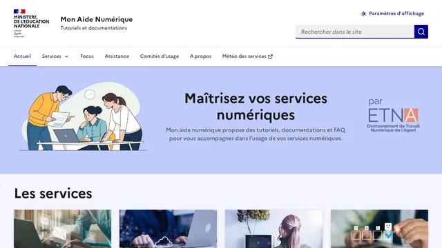 Screenshot of monaidenumerique.education.gouv.fr on port 443