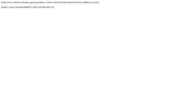 Screenshot of green.qa.linktr.ee on port 443