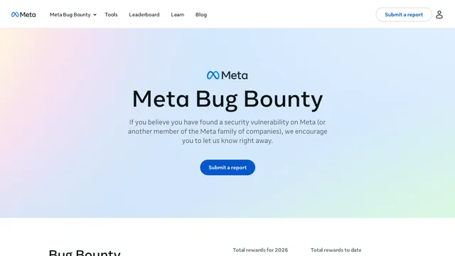 Screenshot of bugbounty.meta.com on port 443