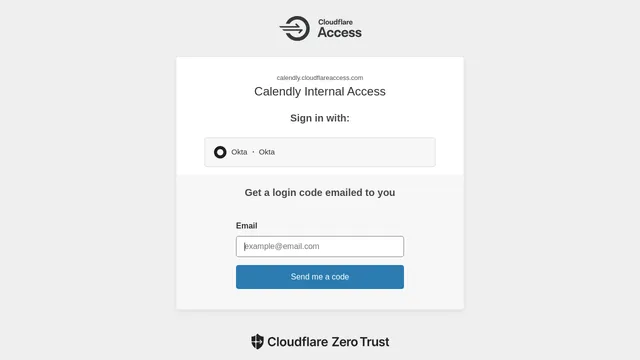 Screenshot of login-staging.calendly.com on port 443