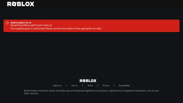 Screenshot of authorize.roblox.com on port 443