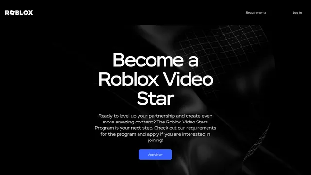 Screenshot of influencers.roblox.com on port 443