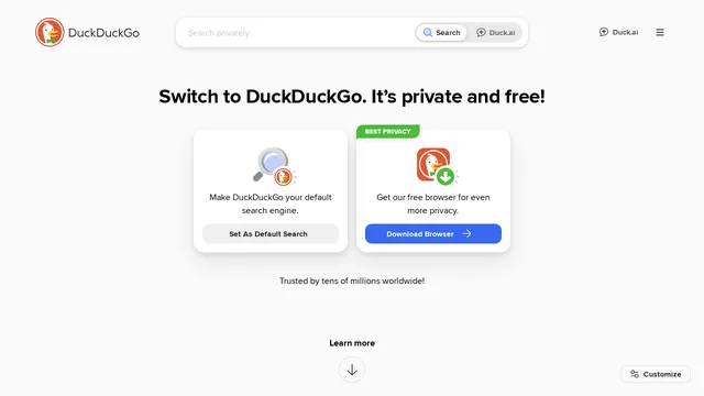 Screenshot of duckduckgo.com on port 443