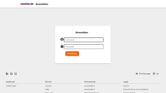 Screenshot of finanzierungsanfrage.mobile.de on port 443
