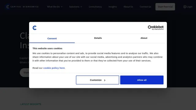 Screenshot of link.capitaleconomics.com