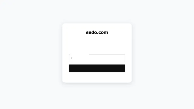 Screenshot of id.sedo.com on port 443