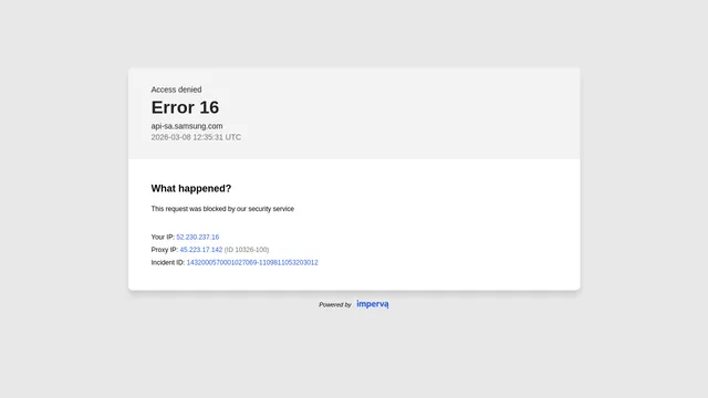 Screenshot of api-sa.samsung.com on port 443