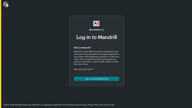 Screenshot of click.mailchimp.com on port 443
