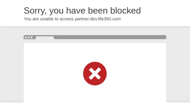 Screenshot of datagrail.partner.dev.life360.com on port 443