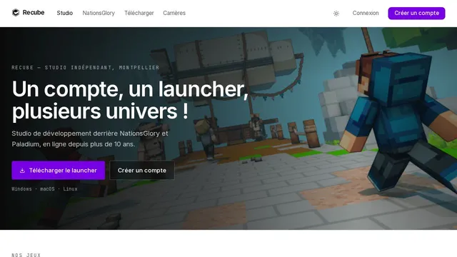 Screenshot of recube.gg on port 443