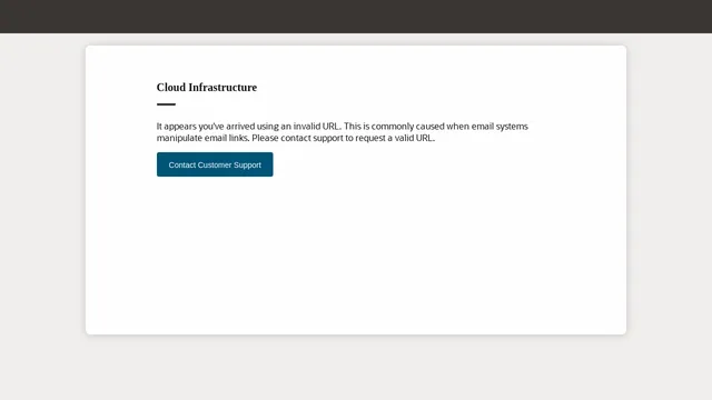 Screenshot of activate-oc17.cloud.oracle.com on port 443