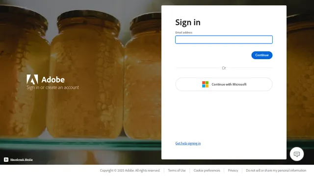 Screenshot of demo.adobe.com on port 443