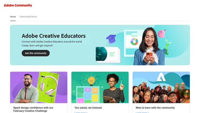 Screenshot of edu.adobe.com on port 443