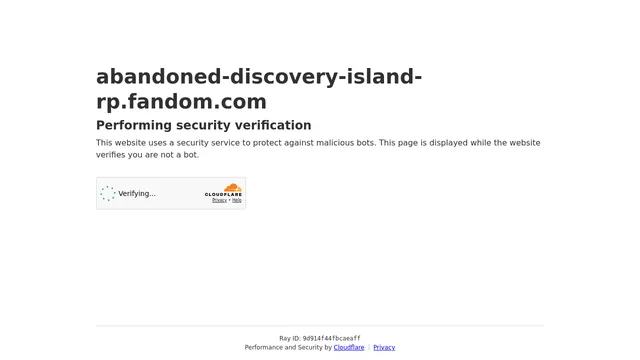 Screenshot of abandoned-discovery-island-rp.fandom.com on port 443