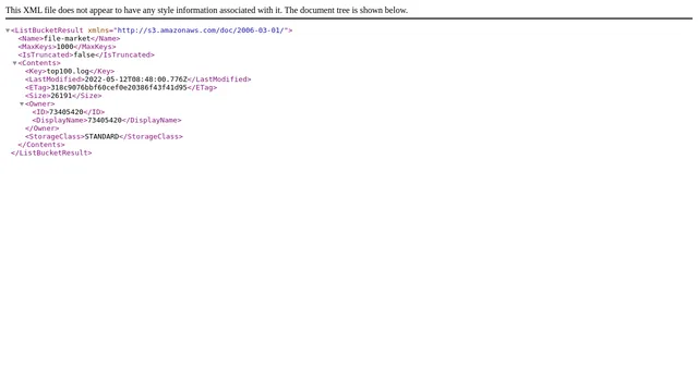 Screenshot of pfga2.market.xiaomi.com on port 443