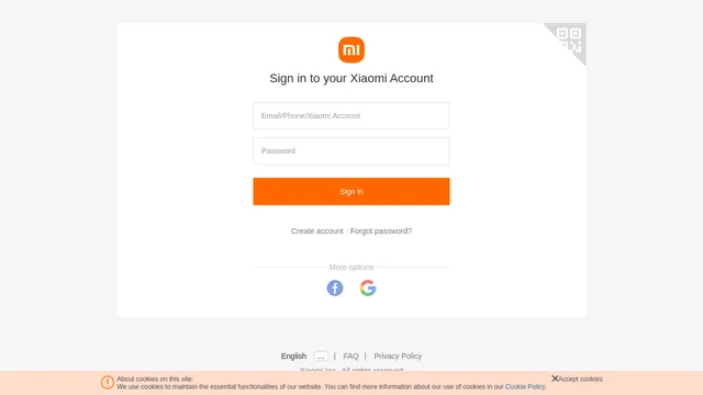 Screenshot of preload.xiaomi.com on port 443