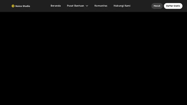 Screenshot of studio.noice.id on port 443