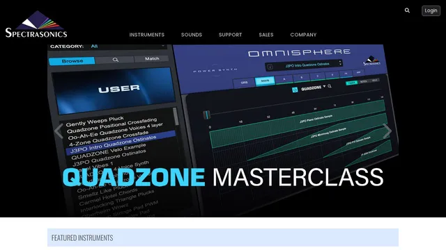 Screenshot of spectrasonics.net on port 443