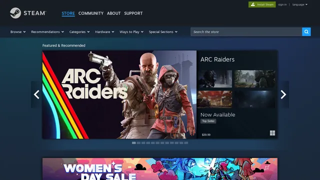 Screenshot of login.steampowered.com on port 443