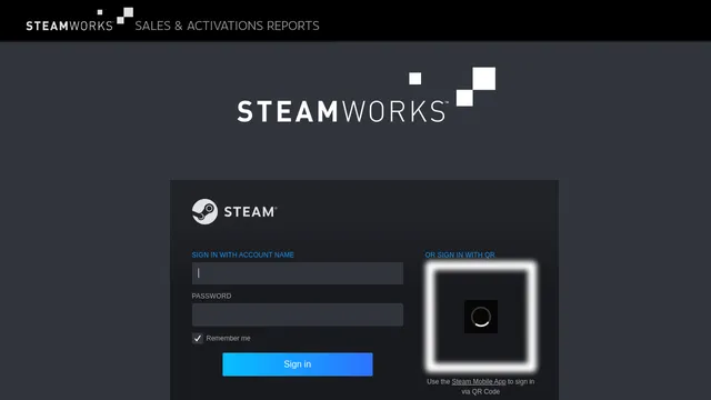 Screenshot of partner.steampowered.com on port 443