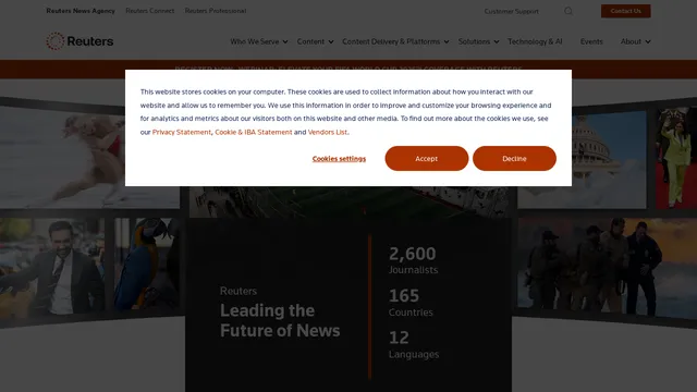 Screenshot of agency.reuters.com on port 443