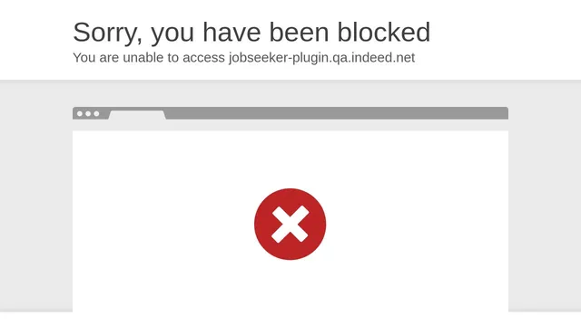 Screenshot of jobseeker-plugin.qa.indeed.net on port 443