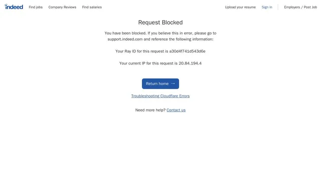 Screenshot of qa.indeed.net on port 443