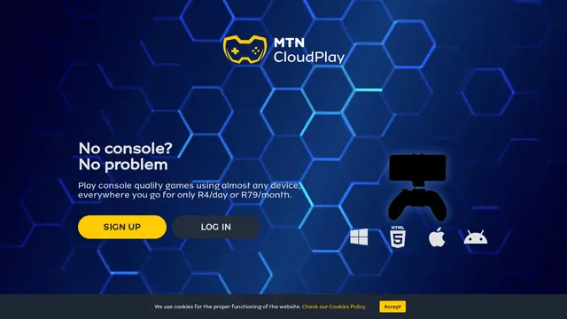 Screenshot of cloudplay.mtn.co.za on port 443