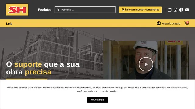 Screenshot of ecommerce.sh.com.br on port 443