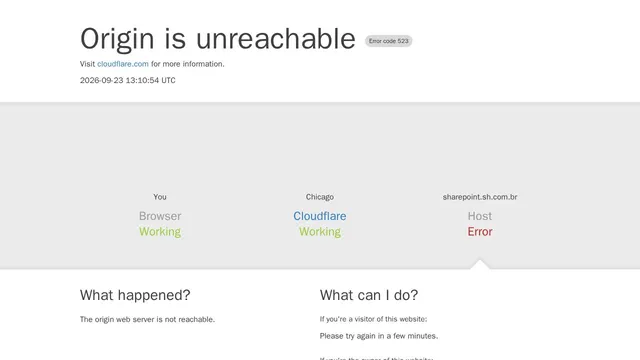Screenshot of sharepoint.sh.com.br on port 443
