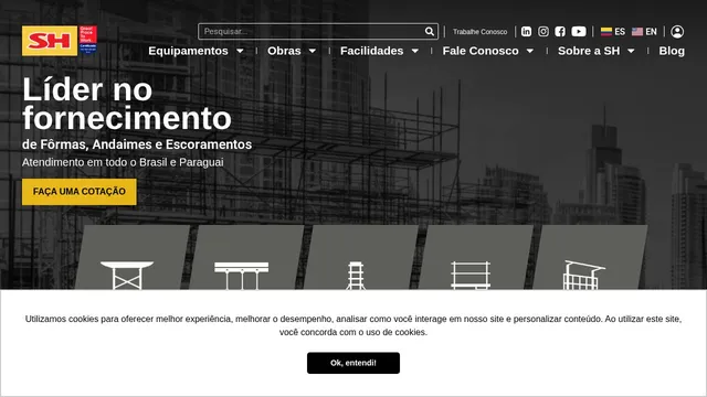 Screenshot of www.sh.com.br on port 443
