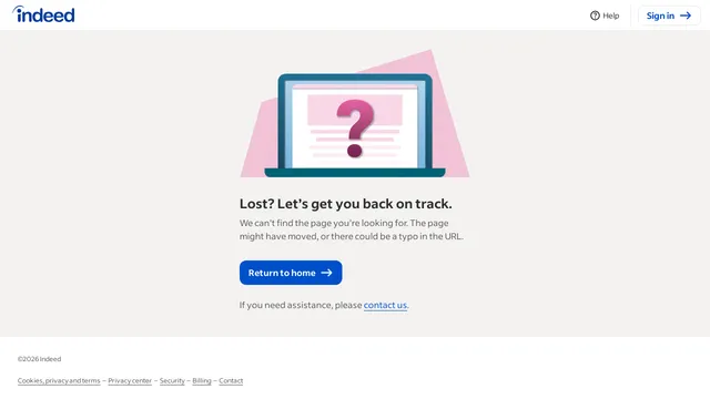 Screenshot of adtransparency.indeed.com on port 443