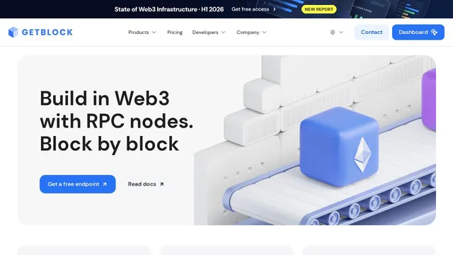 Screenshot of www.getblock.io on port 443