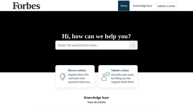 Screenshot of help.forbes.com on port 443