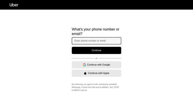 Screenshot of central-beta.uber.com on port 443
