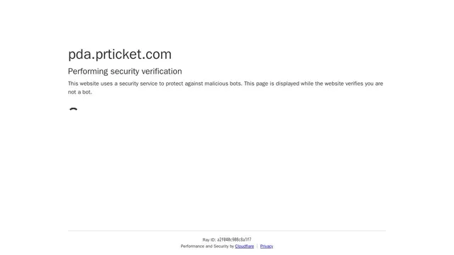 Screenshot of pda.prticket.com on port 443