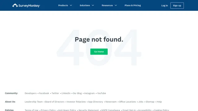 Screenshot of lp.surveymonkey.com on port 443