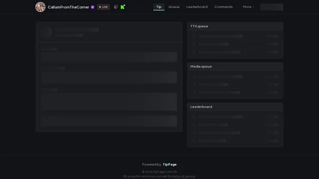Screenshot of h4qja3lrtyumpux1.overlay.callumscorner.com on port 443