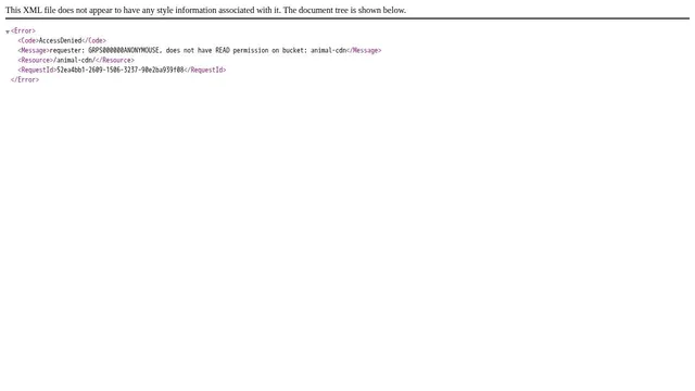 Screenshot of animalcdn6.happyelements.cn on port 8080