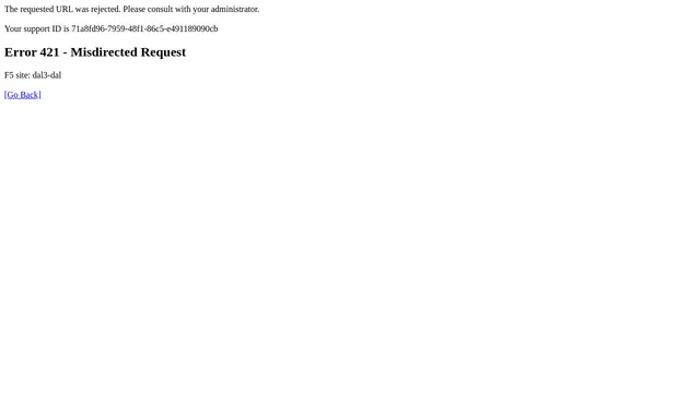 Screenshot of warpzone-api-test.noa.nintendo.com on port 8443