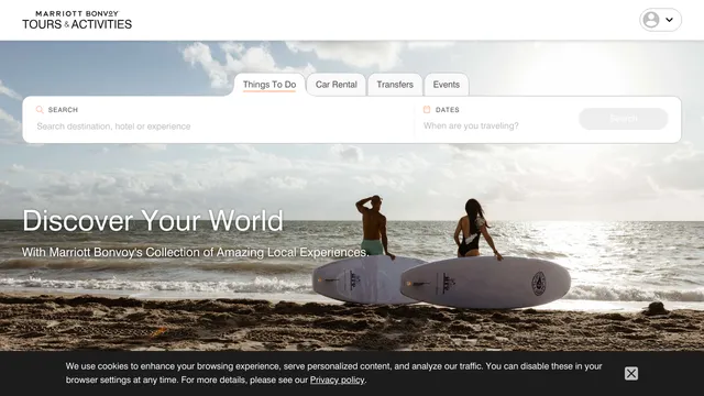 Screenshot of activities.marriott.com on port 443
