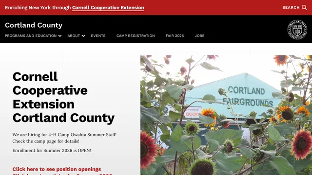 Screenshot of cortland.cce.cornell.edu on port 443
