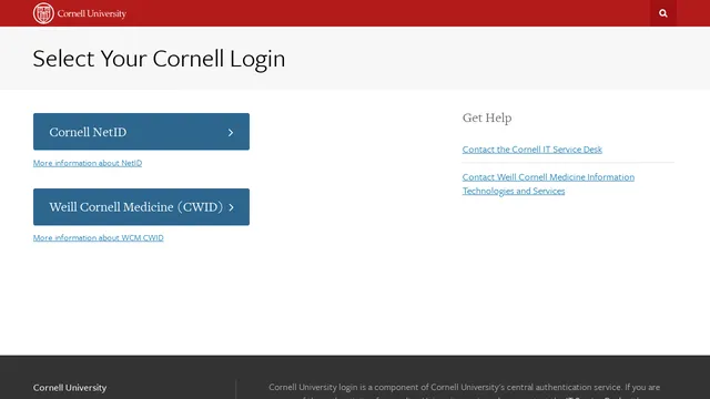 Screenshot of downloads.cornell.edu on port 80